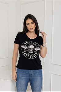 Babylook preta banda Avenged Rock caviar