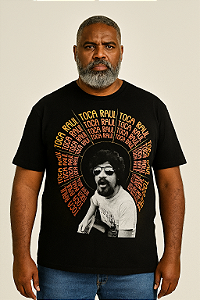 Camiseta Manga Curta Raul Seixas Toca Raul