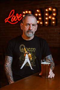 Camiseta manga Curta Queen Fred Mercury