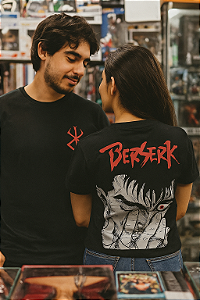 Camiseta preta anime Berserk - Mulek Doído