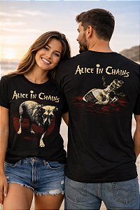 Camiseta Alice infantil Chains - Oficina Rock