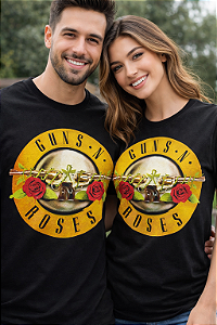 Camiseta Guns in Roses logo MD
