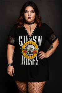 Vestido com ilhós - Guns - plus