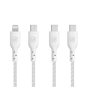 Cabo Ultra Safe - Lightning / Tipo C / Type C - 1,5 M - MFI - 6 ANOS DE GARANTIA - Gshield