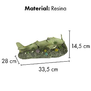 ENFEITE DE RESINA SOMA DECO AVIAO AFUNDADO