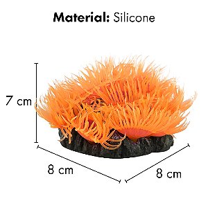 ENFEITE DE SILICONE SOMA CORAL ZOANTHUS ROSA 04
