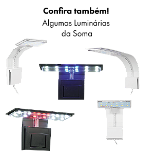 LUMINARIA LED SOMA M3 TRANSPARENTE (5W) LED BRANCO 127V