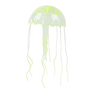 ENFEITE DE SILICONE SOMA JELLYFISH BIG AMARELA NEON