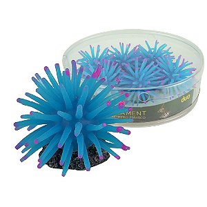 ENFEITE DE SILICONE SOMA ANEMONA SHORT AZUL  6 CM