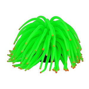 ENFEITE DE SILICONE SOMA ANEMONA SHORT VERDE 11 CM