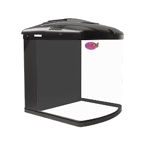 AQUARIO CURVO BOYU TL-550 ZUMBO 128L PRETO 220V