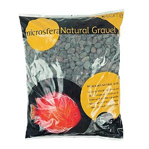Substrato Soma Natural Gravel Pebble Black(6-9mm)-5kg