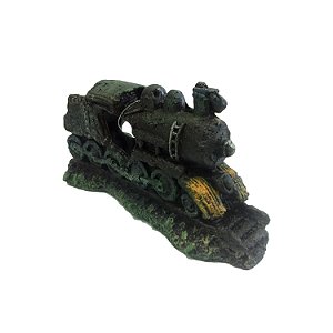 ENFEITE DE RESINA SOMA DECO LOCOMOTIVA