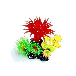 ENFEITE DE SILICONE SOMA CORAL MIX 04 (7,5 x 6 x 9 CM)