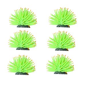 ENFEITE DE SILICONE SOMA ANEMONA SHORT VERDE4,5 CM (6 UN)
