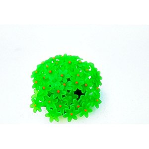 ENFEITE DE SILICONE SOMA CORAL CLOVES VERDE