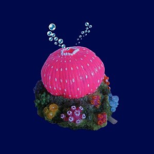 ENFEITE DE RESINA SOMA ACTION MINI ASCIDEA ROSA