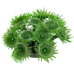 ENFEITE DE SILICONE SOMA CORAL ZOANTHUS VERDE 02