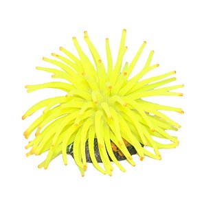 ENFEITE DE SILICONE SOMA ANEMONA SHORT AMARELA 11 CM