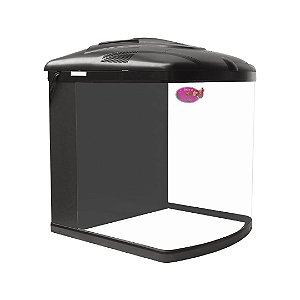 AQUARIO CURVO BOYU TL-550 ZUMBO 128L PRETO 220V