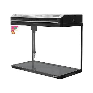 AQUARIO CURVO BOYU EA-80E LED 95L PRETO 127V
