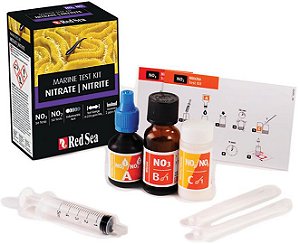 TESTE RED SEA MARINE TEST KIT NITRITE/NITRATE (NO2/NO3)- 50/50 TESTES