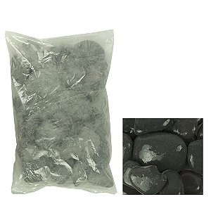 SEIXO SOMA NATURAL PEBBLE BLACK FOSCO (50-80MM)-10KG
