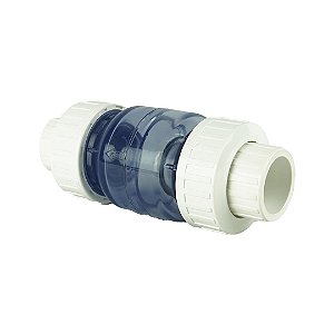 SANKING VALVULA DE RETENCAO SOLDAVEL 3/4" UPVC TRANSP/BRANCO 25MM