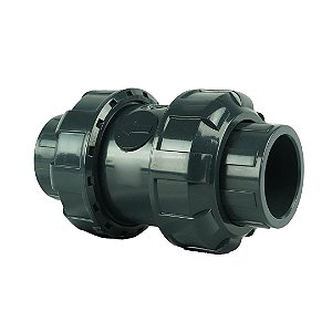 SANKING VALVULA DE RETENCAO C/UNIAO SOLDAVEL 1/2" UPVC CINZA 20MM