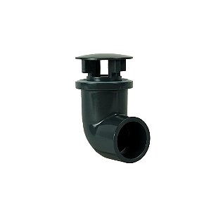 SANKING DRENO E GRELHA COM CURVA SOLDAVEL 1" UPVC CINZA 32MM