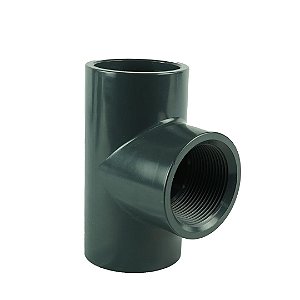 SANKING TEE ROSCA/SOLDAVEL 1" UPVC CINZA 32MM