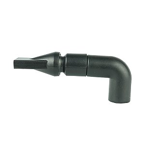 SANKING DIRECIONADOR DE AGUA BICO DE PATO PRETO COM COTOVELO 15MM