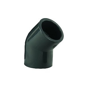 SANKING JOELHO COTOVELO 45° SOLDAVEL 3/4" UPVC CINZA 25MM