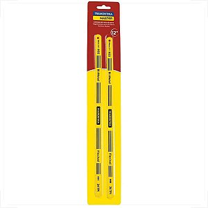 Jogo Kit Lâminas Arco de Serra 12 polegadas 24 dentes bimetal