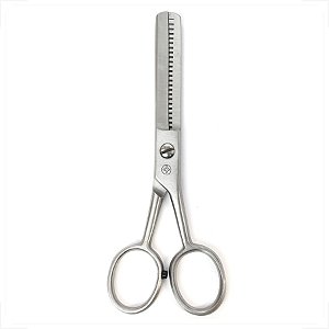 Tesoura Cabelo Mundial Profissional 5" Fio Desbaste Aço Inox