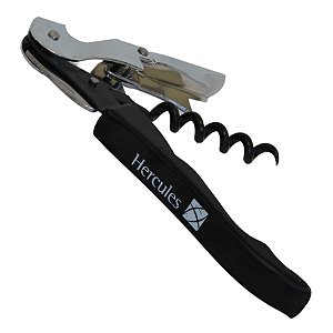 Saca Rolhas Abridor De Garrafa Duplo Estágio Hercules Inox