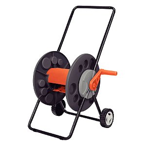 Enrolador Suporte Mangueira Jardim C/ Rodinhas Tramontina