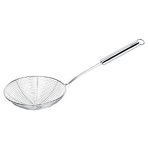 Peneira Escumadeira 14cm Cesto Escorredor Fritura Massa Aço