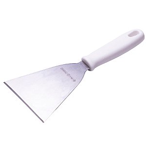 Espátula Reta 12" Chapeiro Chapa Cozinha Lanche Aço Inox