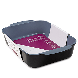 Assadeira Retangular Hercules 35x24cm Preta PA9000-A35P