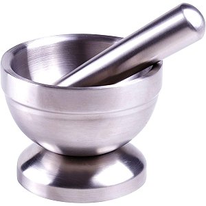 Pilão Com Macerador em Inox Hércules - UM119