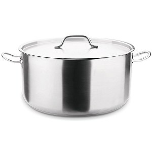 Caçarola com Tampa Aço Inox 34CM 20 Litros Hércules PA50-020