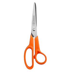 Tesoura Multiuso Fio Liso Laranja Pixel Mundial 19CM 3562-7.1/2