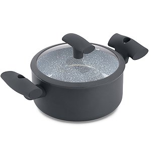 Caçarola c Tampa Cinza Antiaderente 18cm Hércules 2L PA300-C18CZ