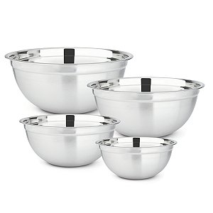 Kit 4 Bowls Tigelas Inox Hércules Culinaria Receita Mise En Place