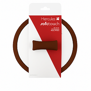 Tampa de Vidro 22cm c/ Borda de Silicone Marrom PA300