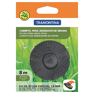 Carretel Roçadeira Aparador Grama Fio Nylon 8 M Tramontina