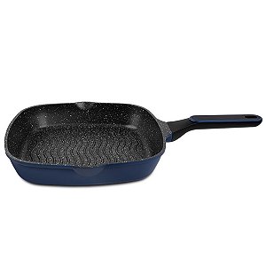 Frigideira Antiaderente Quadrada Grill Hércules Azul 28cm 3,1L PA4000-FG28AZ