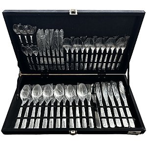 Faqueiro Hércules Niterói 42 Peças Estojo Madeira Luxo