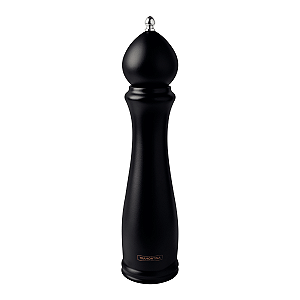 Moedor de Pimenta e Sal Tramontina Churrasco Black em Cerâmica com Recipiente de Madeira 10"